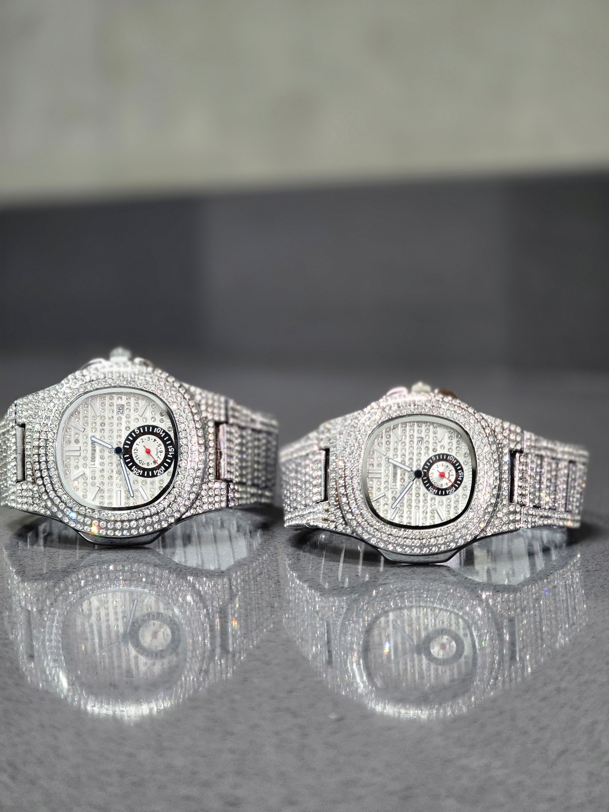 LoveChronos - Luxury Diamond Encrusted Couple Watches - RMPEL