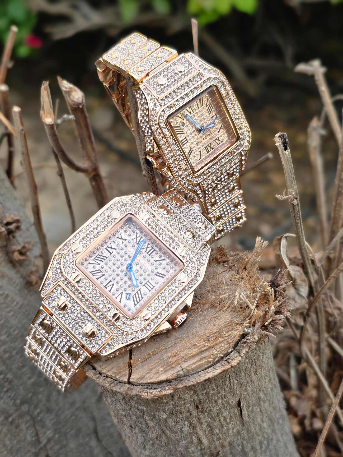 Luxury Couple Watches with Diamond-Studded Design - RMPEL